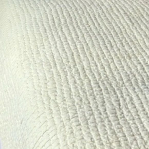 😍Pottery Barn Pick-Stitch Handcrafted Cotton Linen, Twin Quilt sage green 82x67 - Picture 1 of 2